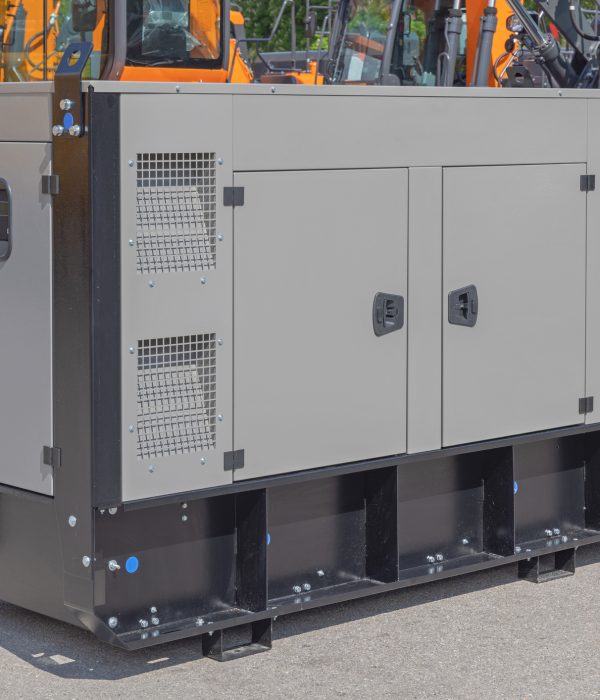 Aux Power Supply Generator at Construction Site Exterior